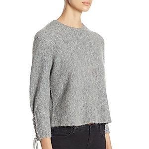 NWT 3.1 Phillip Lim Textured Lace-Up Pullover